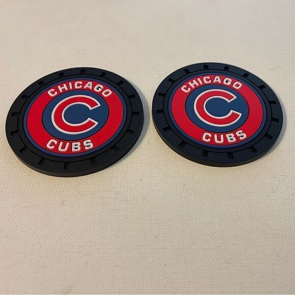MLB Chicago Cubs Car Cup Holder Coasters set of 2 NWT - Picture 5 of 7